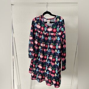 Gymboree Kids Nightgown - Navy with Festive Ornaments